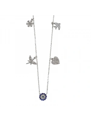 MuI MuI Gümüş Nazarlı Şans Kolyesi