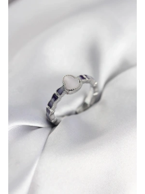 MuI MuI Silberfarbener Emaille-Kürbis-Design Damenring