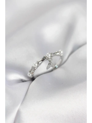 MuI MuI Silberfarbener Hängering im Knochen-Design für Damen