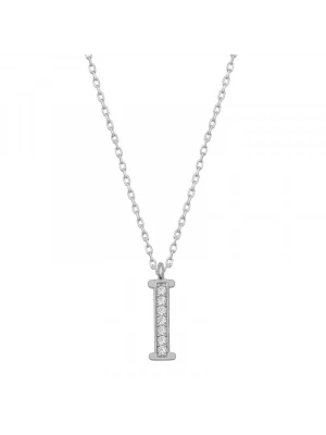 MuI MuI Gümüş Rodyum I Harfi Kadın Kolye