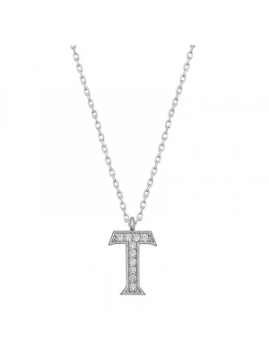 MuI MuI Gümüş Rodyum T Harfi Kadın Kolye