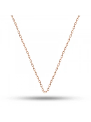MuI MuI Gümüş Rose 0.30 Mikron 50 Cm Forse Kadın Zincir