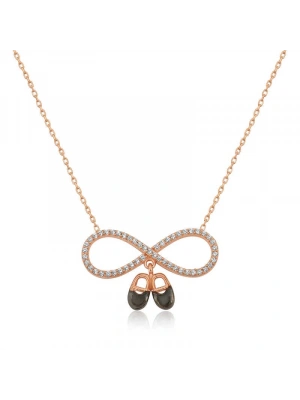 MuI MuI Gümüş Rose Bebek Patikli Sonsuzluk Bayan Kolye