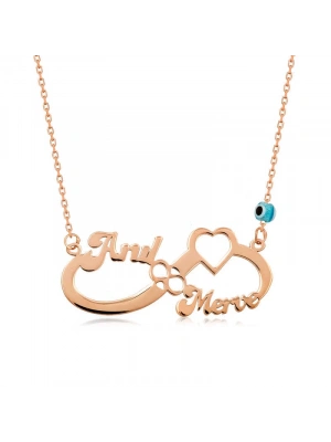 MuI MuI Gümüş Rose İsimli Sonsuzluk Kolye