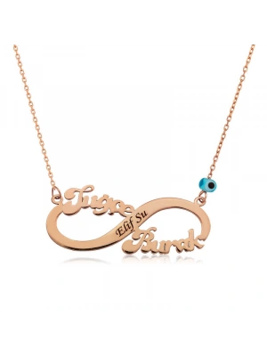 MuI MuI Gümüş Rose İsimli Sonsuzluk Kolye