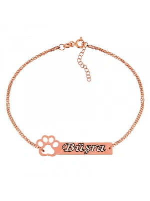 MuI MuI Gümüş Rose Kişiye Özel İsimli Bayan Bileklik