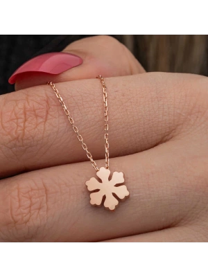 MuI MuI Gümüş Rose Minimal Kar Tanesi Kadın Kolye