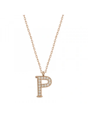 MuI MuI Gümüş Rose P Harfi Kadın Kolye