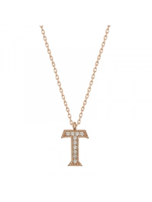 MuI MuI Gümüş Rose T Harfi Kadın Kolye