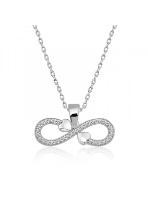 MuI MuI Gümüş Sonsuzluk Kalpler Bayan Kolye