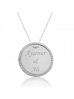 MuI MuI Gümüş Taşlı Kişiye Özel İsimli Bayan Kolye