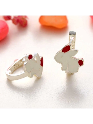 MuI MuI Gümüş Tavşan Çocuk Küpesi