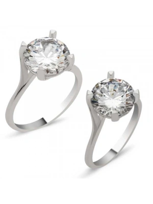 MuI MuI Gümüş Tek Taş Bayan Yüzük