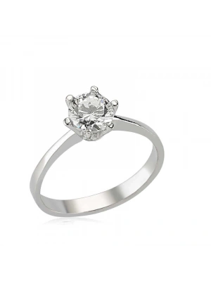 MuI MuI Gümüş Tek Taş Bayan Yüzük