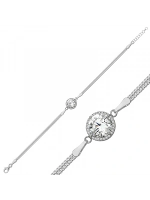 MuI MuI Gümüş Tektaş Bayan Bileklik