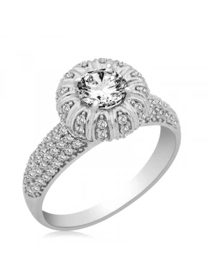 MuI MuI Gümüş Tektaşlı  Bayan Yüzük