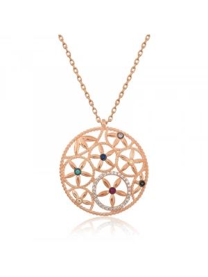 MuI MuI ​​​Gümüş Yaşam Çiçeği Kolye