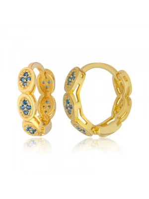 MuI MuI Gümüş Zirkon Taşlı Halka Kadın Küpe