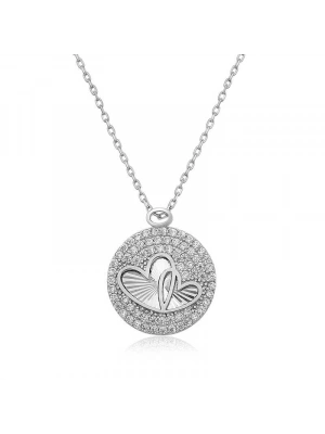 MuI MuI Gümüş Zirkon Taşlı İki Kalp Bayan Kolye