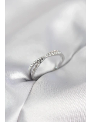 MuI MuI Damenring mit Perle und Zirkonia in Silberfarbe