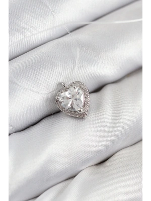 MuI MuI Misineli Kalp Model Gümüş Renk Hayalet Kolye