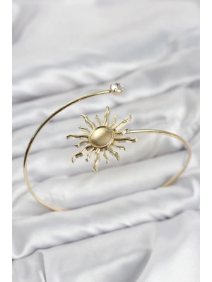 MuI MuI Pazu Bileklik Gold Renk Pirinç Güneş Model