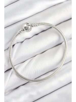 MuI MuI Pirinç Charm Topcuk Model Gümüş Renk Kadın Bileklik