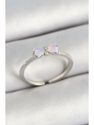 MuI MuI Pirinç Fiyonk Figürlü Zirkon Taşlı Gold Renk Ayarlanabilir Kadın Yüzük