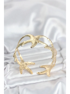 MuI MuI Pirinç Gold Renk Deniz Yıldızı Model Kadın Bileklik