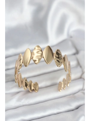 MuI MuI Pirinç Gold Renk Parçalı Model Kadın Bileklik