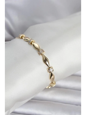 MuI MuI Pirinç Gold Renk Sütun Model Kadın Bileklik
