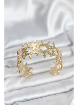 MuI MuI Pirinç Gold Renk Vintage Kadın Bileklik