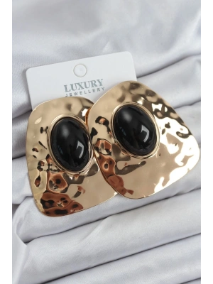 MuI MuI Pirinç Gold Renk Vintage Kadın Küpe