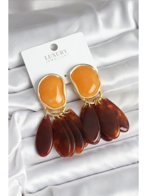 MuI MuI Pirinç Gold Renk Vintage Model Kadın Küpe