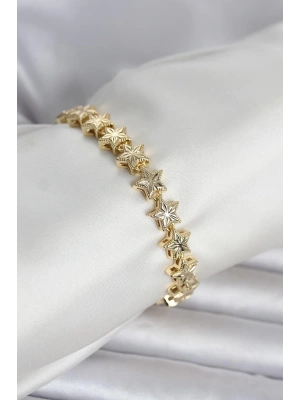 MuI MuI Pirinç Gold Renk Yıldız Model Kadın Bileklik