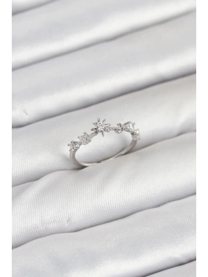 MuI MuI Pirinç Gümüş Renk Manifest Kadın Yüzük