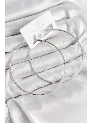 MuI MuI Pirinç Halka Model Gümüş Renk Kadın Küpe