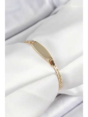 MuI MuI Pirinç Oval Model Gold Renk Xuping Bebek Künyesi