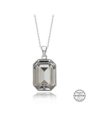 MuI MuI Swarovski Crystal Taşlı Baget Gümüş Kadın Kolye