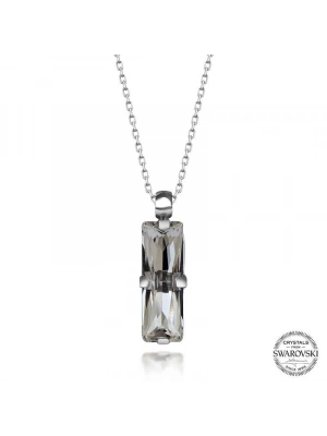 MuI MuI Swarovski Crystal Taşlı Baget Gümüş Kadın Kolye