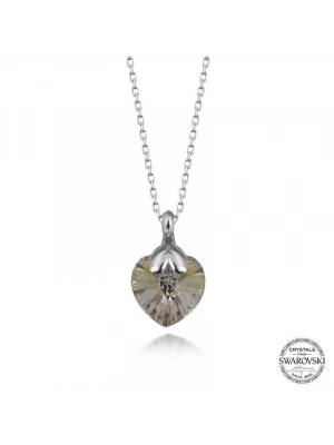 MuI MuI Swarovski Crystal Taşlı Gümüş Kalp Kadın Kolye