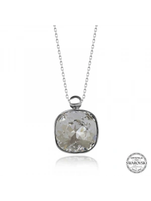 MuI MuI Swarovski Crystal Taşlı Kare Gümüş Kadın Kolye
