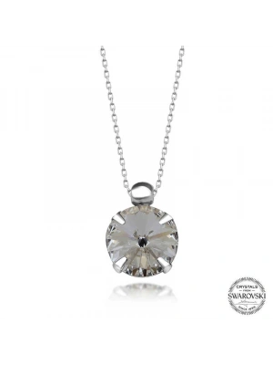 MuI MuI Swarovski Crystal Taşlı Tektaş Gümüş Kadın Kolye