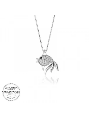 MuI MuI Swarovski Taşlı Gümüş Balık Bayan Kolye