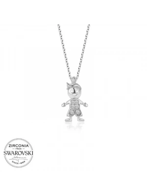 MuI MuI Swarovski Gümüş Çocuk Bayan Kolye