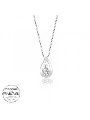 MuI MuI Swarovski Taşlı Gümüş Damla Bayan Kolye
