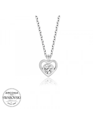 MuI MuI Swarovski Taşlı Gümüş Kalp Bayan Kolye