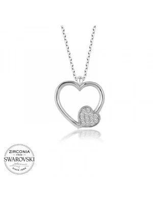 MuI MuI Swarovski Taşlı Gümüş Kalp Bayan Kolye