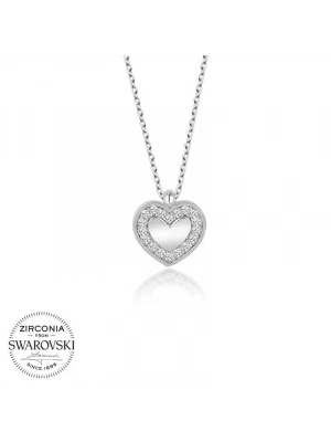 MuI MuI Swarovski Taşlı Gümüş Kalp Bayan Kolye