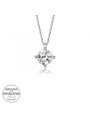 MuI MuI Swarovski Taşlı Gümüş Tektaş Bayan Kolye